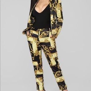 XS Versace-Inspired Fashion Nova Suit